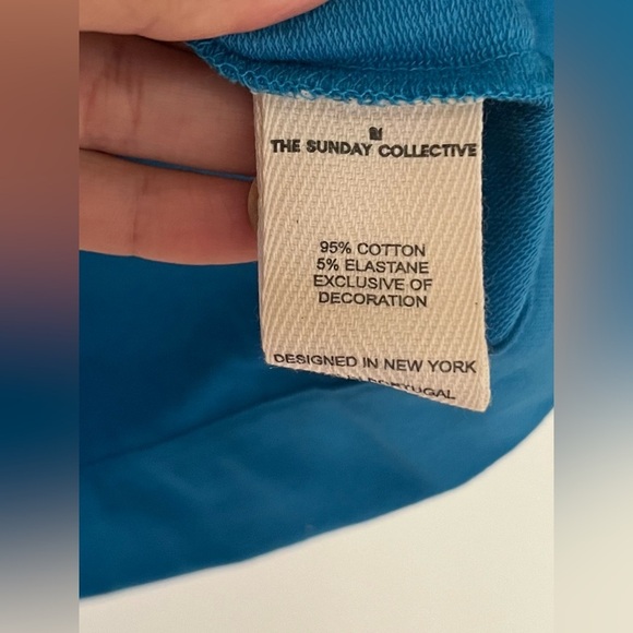 The Sunday Collective Boys 10-11 Years Cardigan Cotton Sweater Blue Jay - Picture 7 of 7